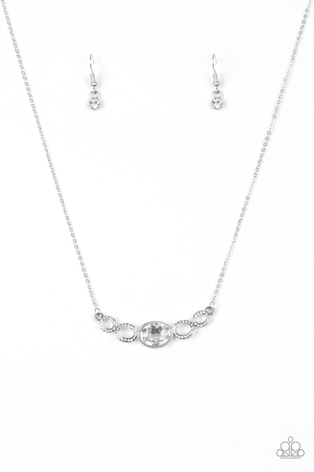 Paparazzi Necklace ~ Cheers To Sparkle - White