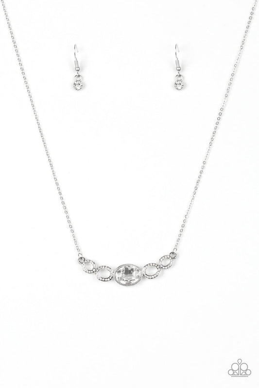 Paparazzi Necklace ~ Cheers To Sparkle - White