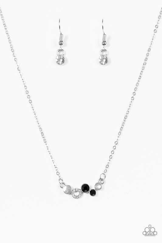 Paparazzi Necklace ~ Champagne Cabaret - Black