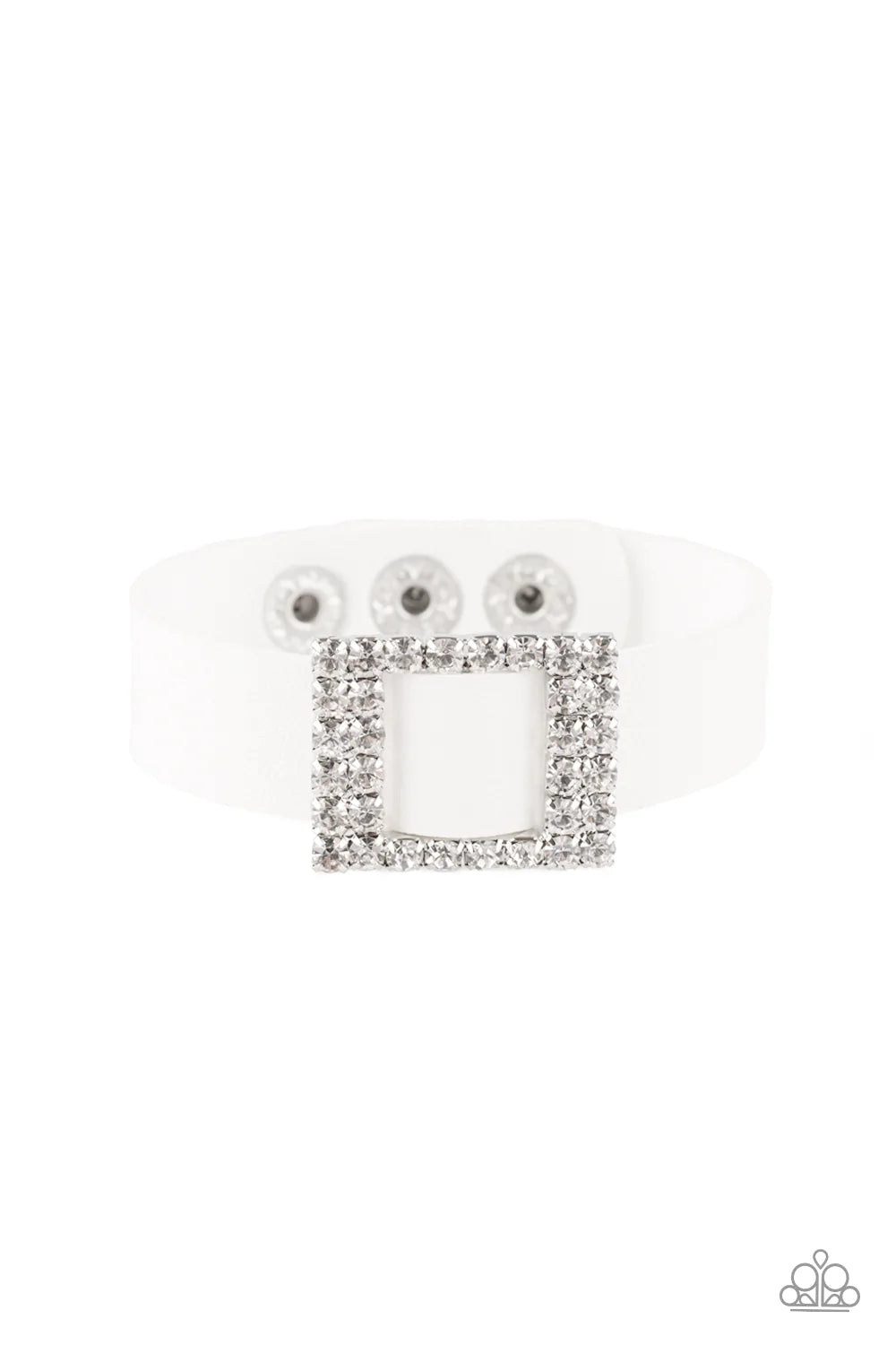 Paparazzi Bracelet ~ Diamond Diva - White