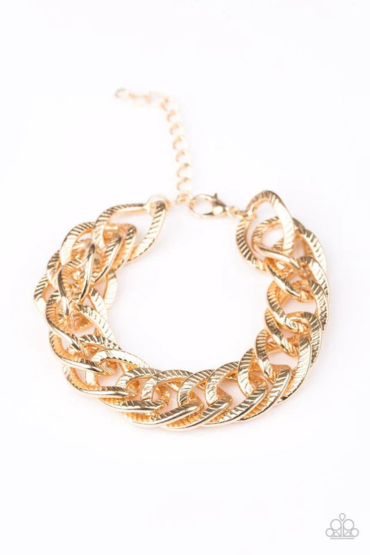 Pulsera Paparazzi ~ Bronx Bravado - Oro