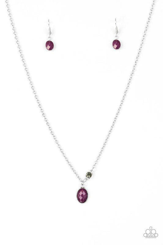 Paparazzi Necklace ~ Take A Gamble - Purple
