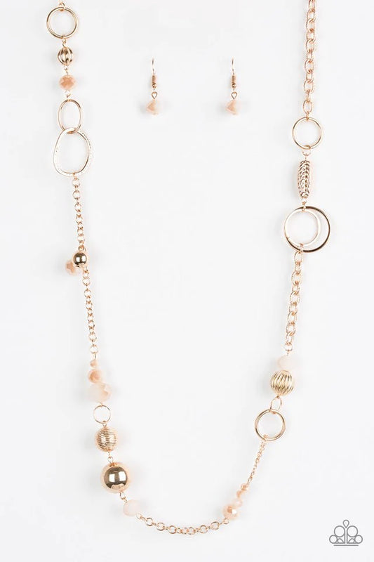 Paparazzi Necklace ~ Too HAUTE To Handle - Gold