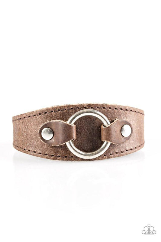 Pulsera Paparazzi ~ Western Wrangler - Marrón