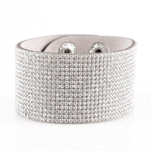 Pulsera Paparazzi ~ Roll With The Punches - Plata