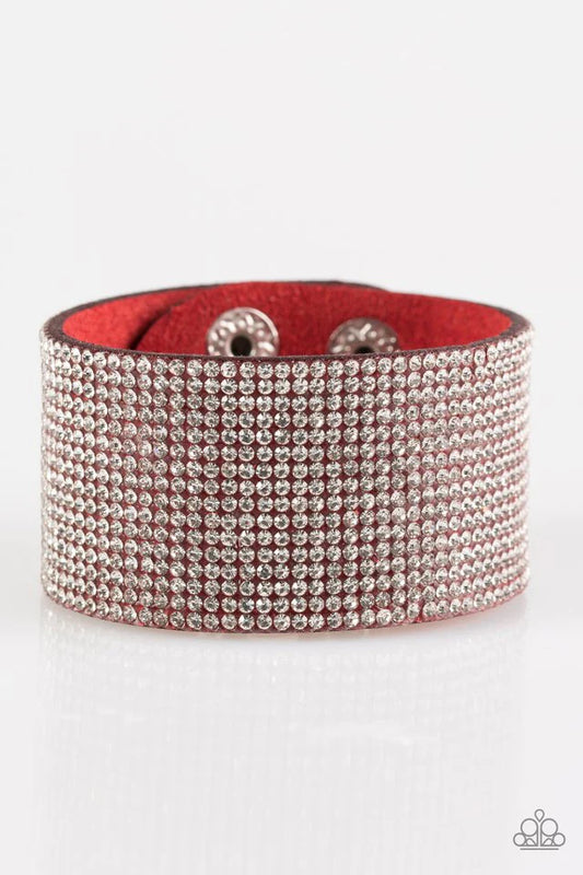 Pulsera Paparazzi ~ Roll With The Punches - Roja