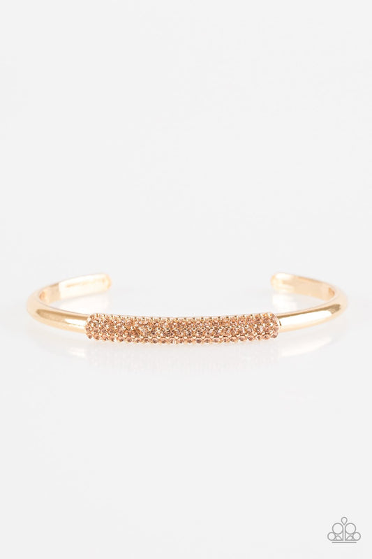 Pulsera Paparazzi ~ CACHE Only - Oro