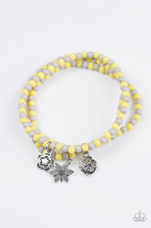 Paparazzi Bracelet ~ Rooftop Gardens - Yellow