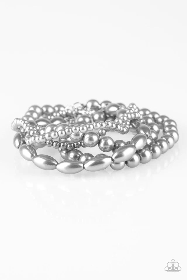 Pulsera Paparazzi ~ Marvelously Mumbai - Plata