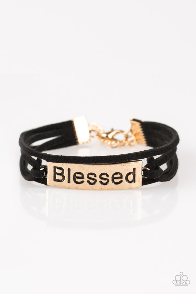 Paparazzi Bracelet ~ Feeling Blessed - Gold