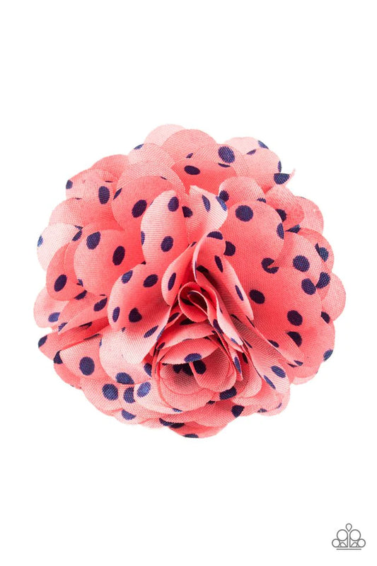 Paparazzi Hair Accessories ~ Polka and Petals - Orange