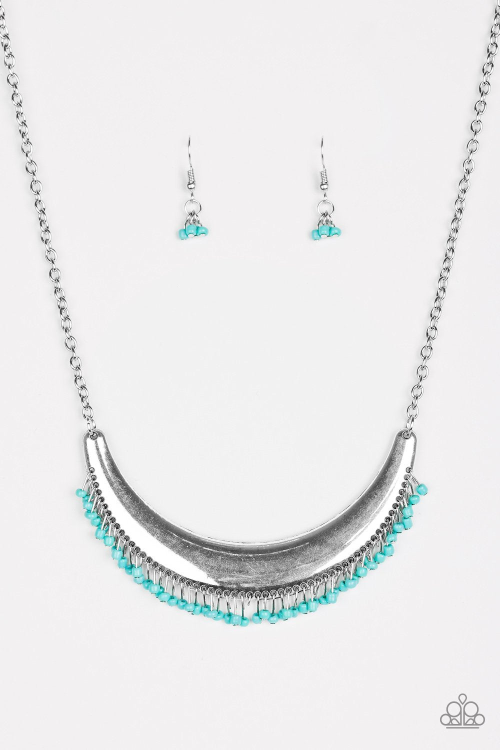 Paparazzi Necklace ~ Fringe Out - Blue