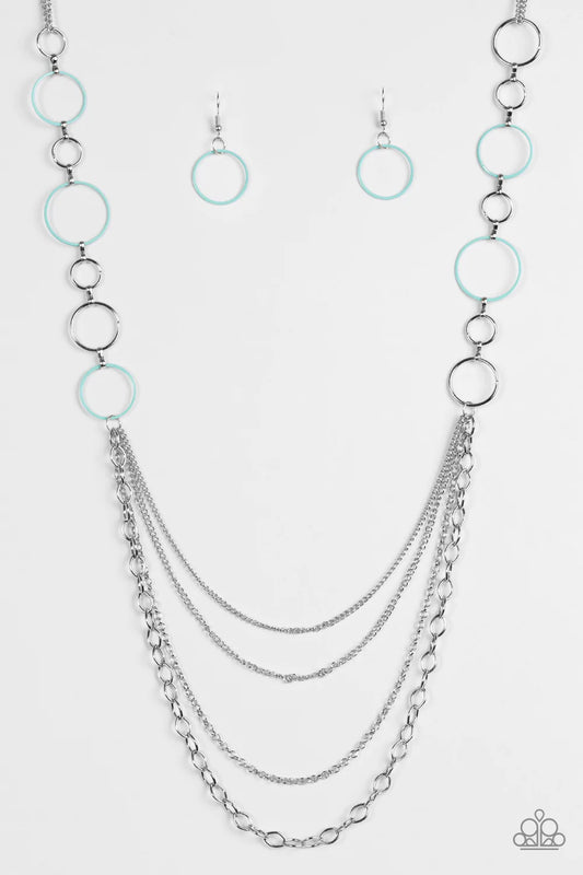 Collar Paparazzi ~ Circo Industrial - Azul