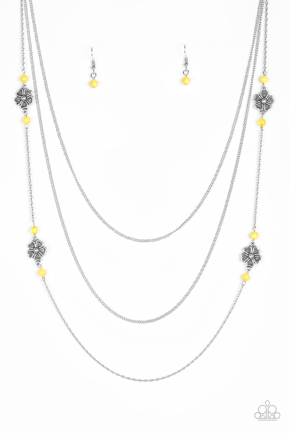 Paparazzi Necklace ~ Hibiscus Hideaway - Yellow