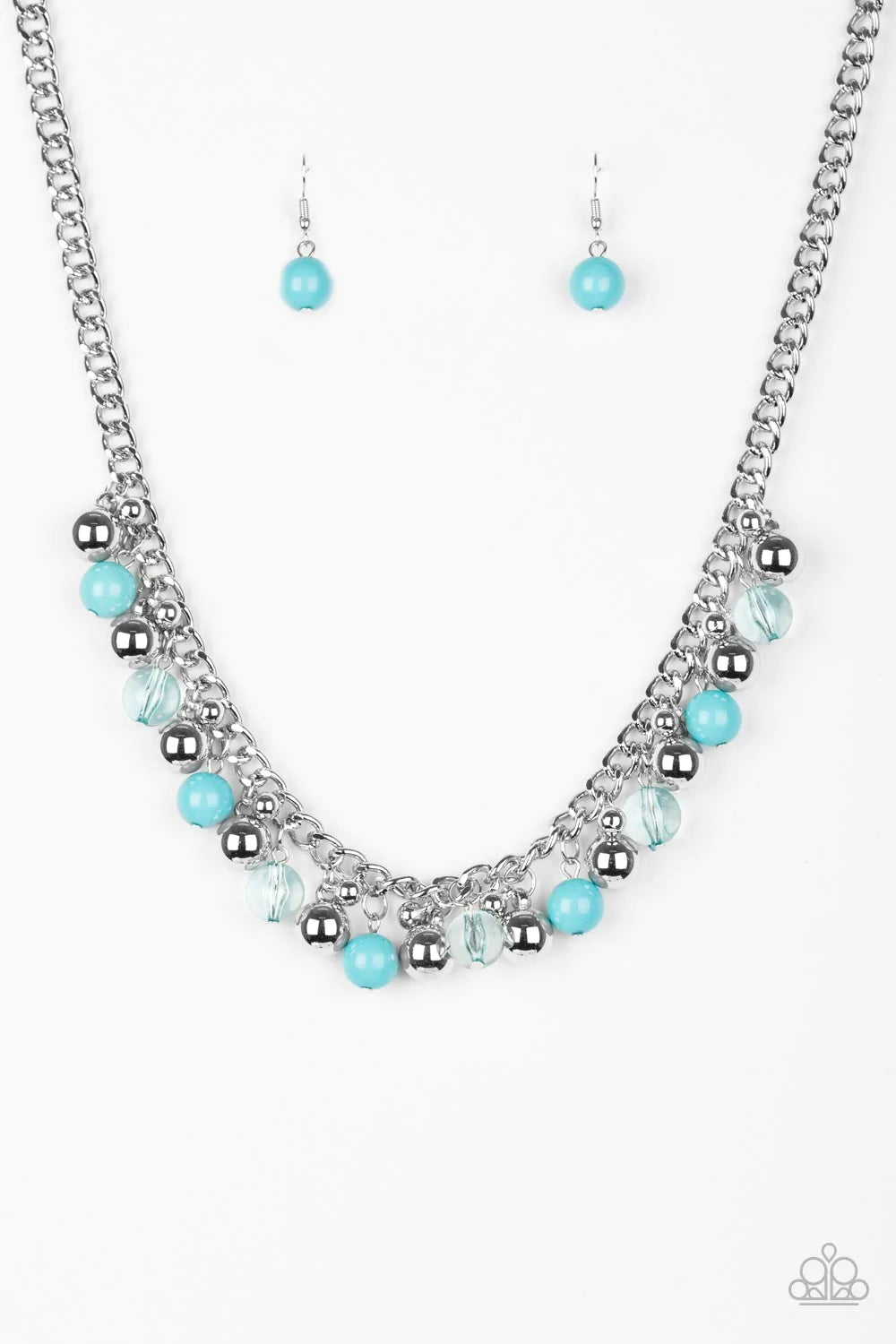 Paparazzi Necklace ~ Keep A GLOW Profile - Blue