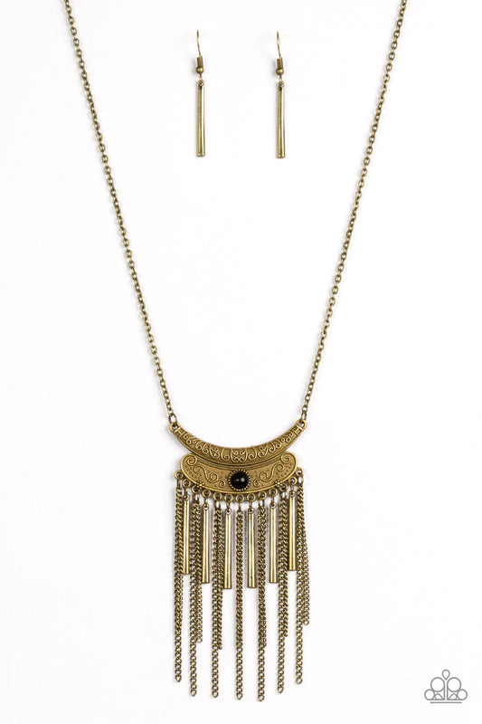 Paparazzi Necklace ~ Take ZEN - Brass