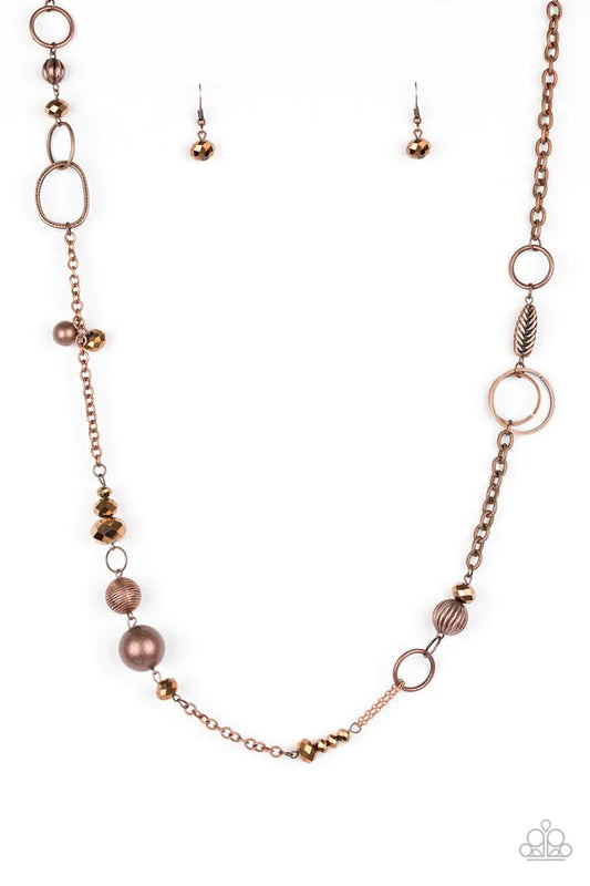 Paparazzi Necklace ~ Too HAUTE To Handle - Copper