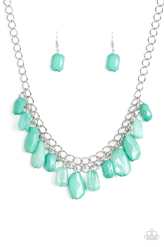 Collar Paparazzi ~ Diosa Glaciar - Verde