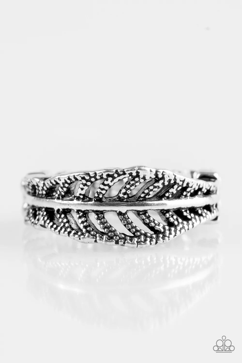 Paparazzi Ring ~ Only Time QUILL Tell - Silver