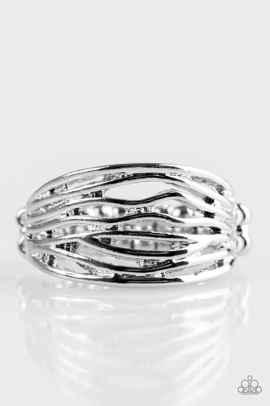 Paparazzi Ring ~ Rip Current - Silver