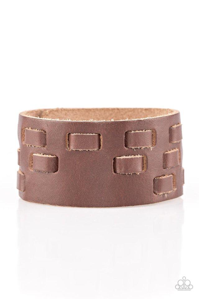 Paparazzi Bracelet ~ Rodeo Rampage - Brown