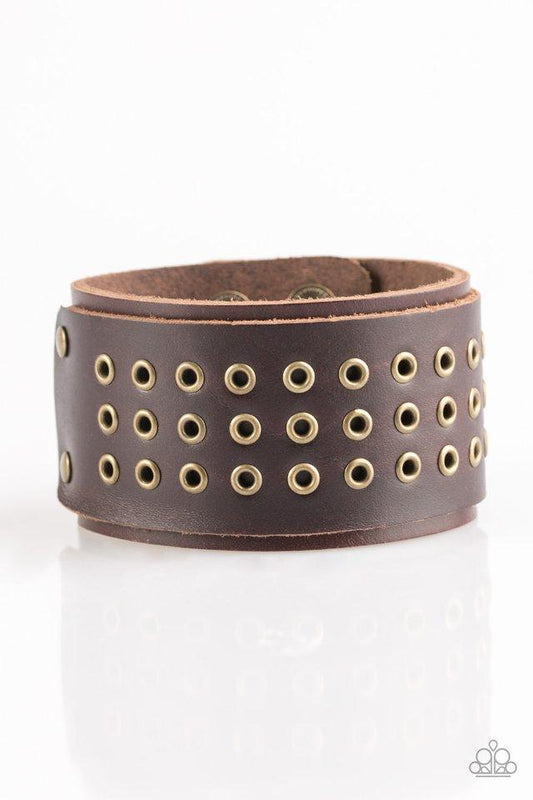 Paparazzi Bracelet ~ Road Rage - Brown