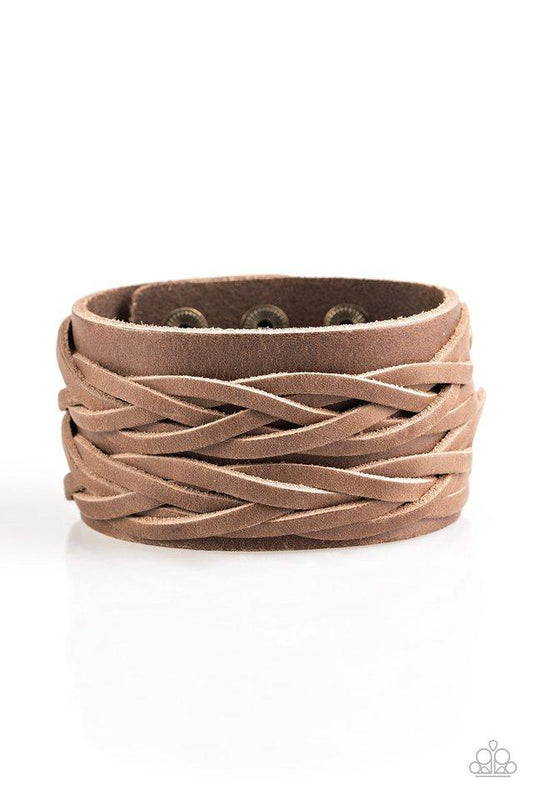 Paparazzi Bracelet ~ No Mercy - Brown