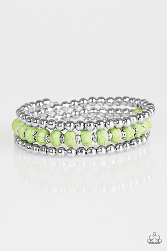 Paparazzi Bracelet ~ Modern Day Mason - Green