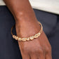 Paparazzi Bracelet ~ Totally Tenderhearted - Gold