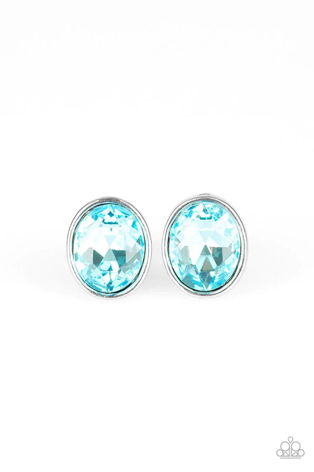 Paparazzi Earring ~ Stunning Shine - Blue