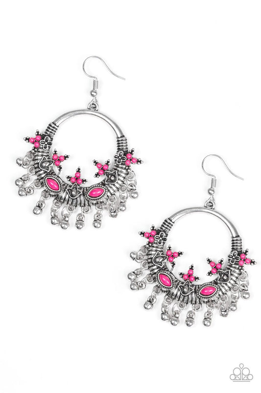 Paparazzi Earring ~ Musical Mantras - Pink