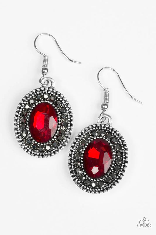 Paparazzi Earring ~ Wonderfully West Side Story - Red