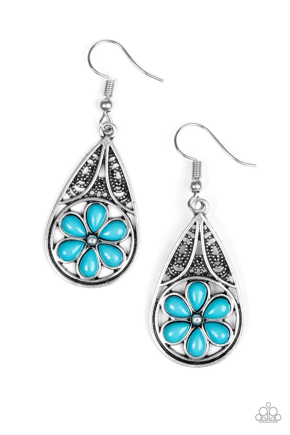 Paparazzi Earring ~ Countryside Cottage - Blue