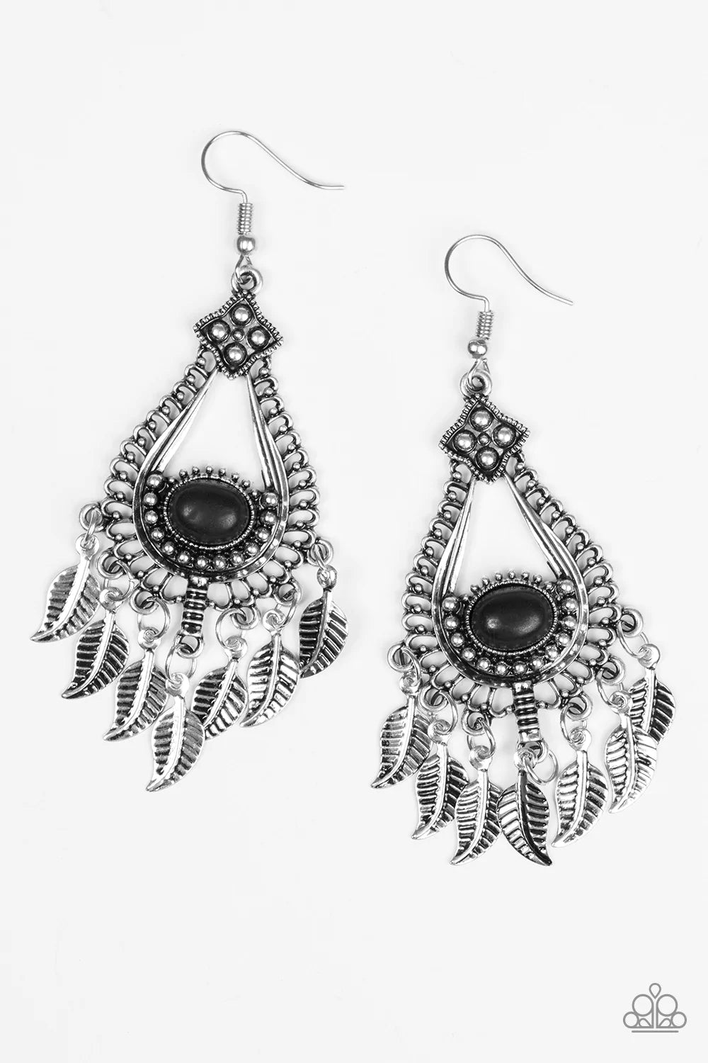 Paparazzi Earring ~ The FLIGHT Of Your Life - Black
