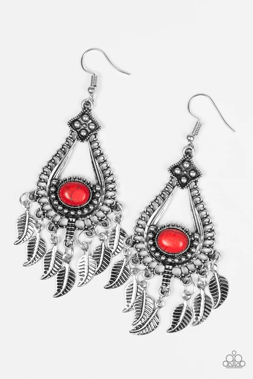Paparazzi Earring ~ The FLIGHT Of Your Life - Red