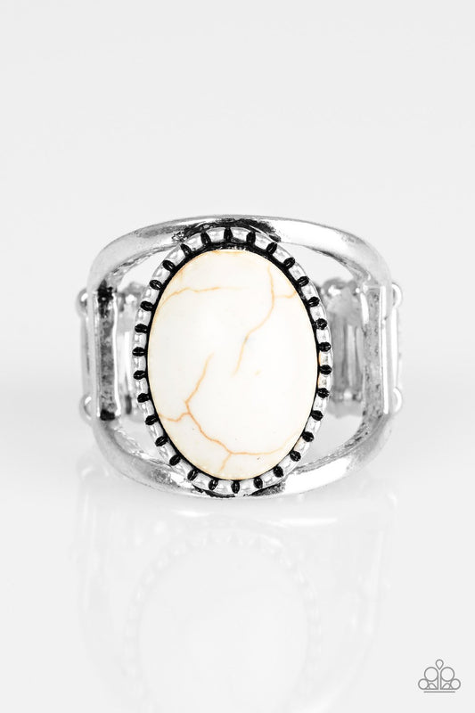 Paparazzi Ring ~ Canyon Cache - White