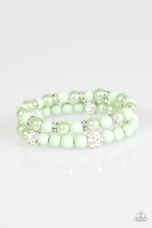 Pulsera Paparazzi ~ Teasingly Tinseltown - Verde