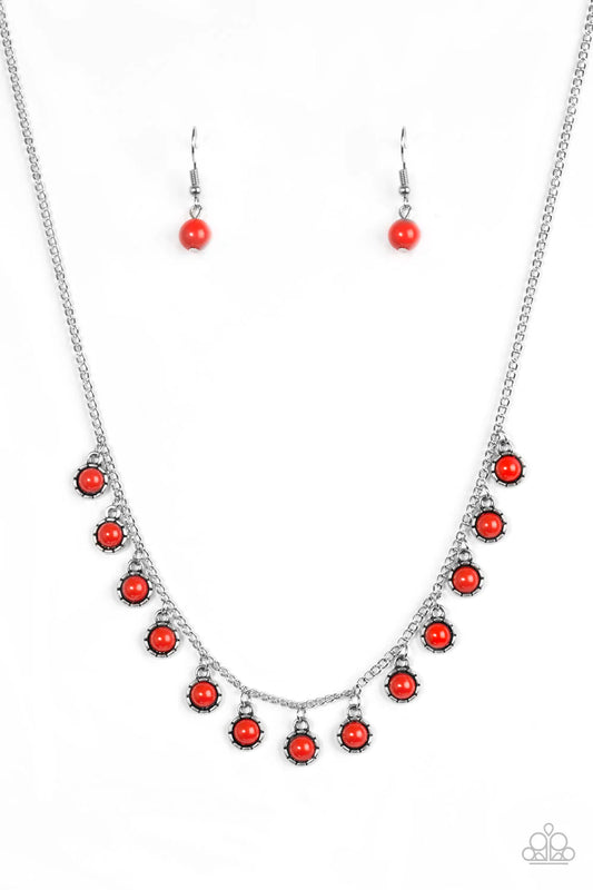 Collar Paparazzi ~ Gypsy Glow - Rojo