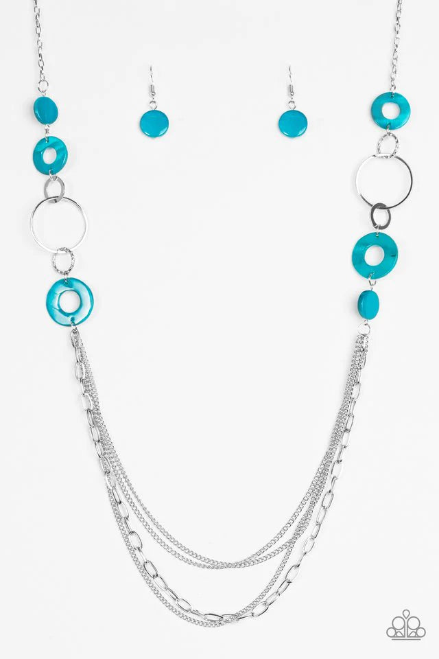 Collar Paparazzi ~ Atardeceres tropicales - Azul