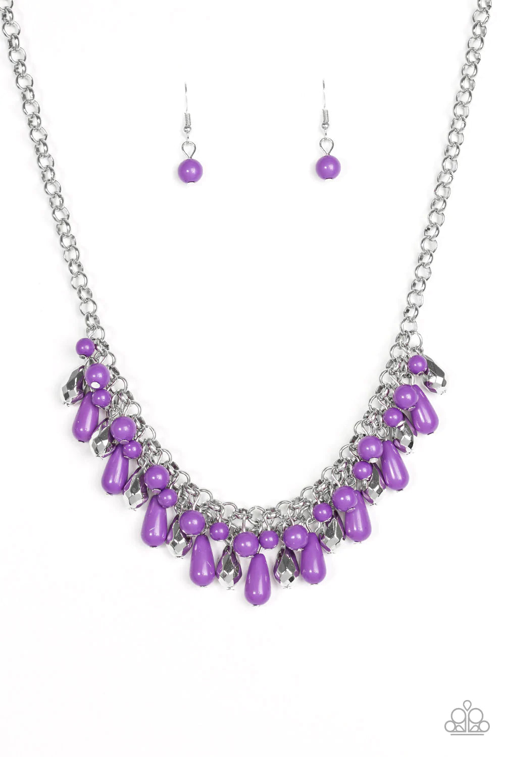 Paparazzi Necklace ~ Coastal Cabanas - Purple