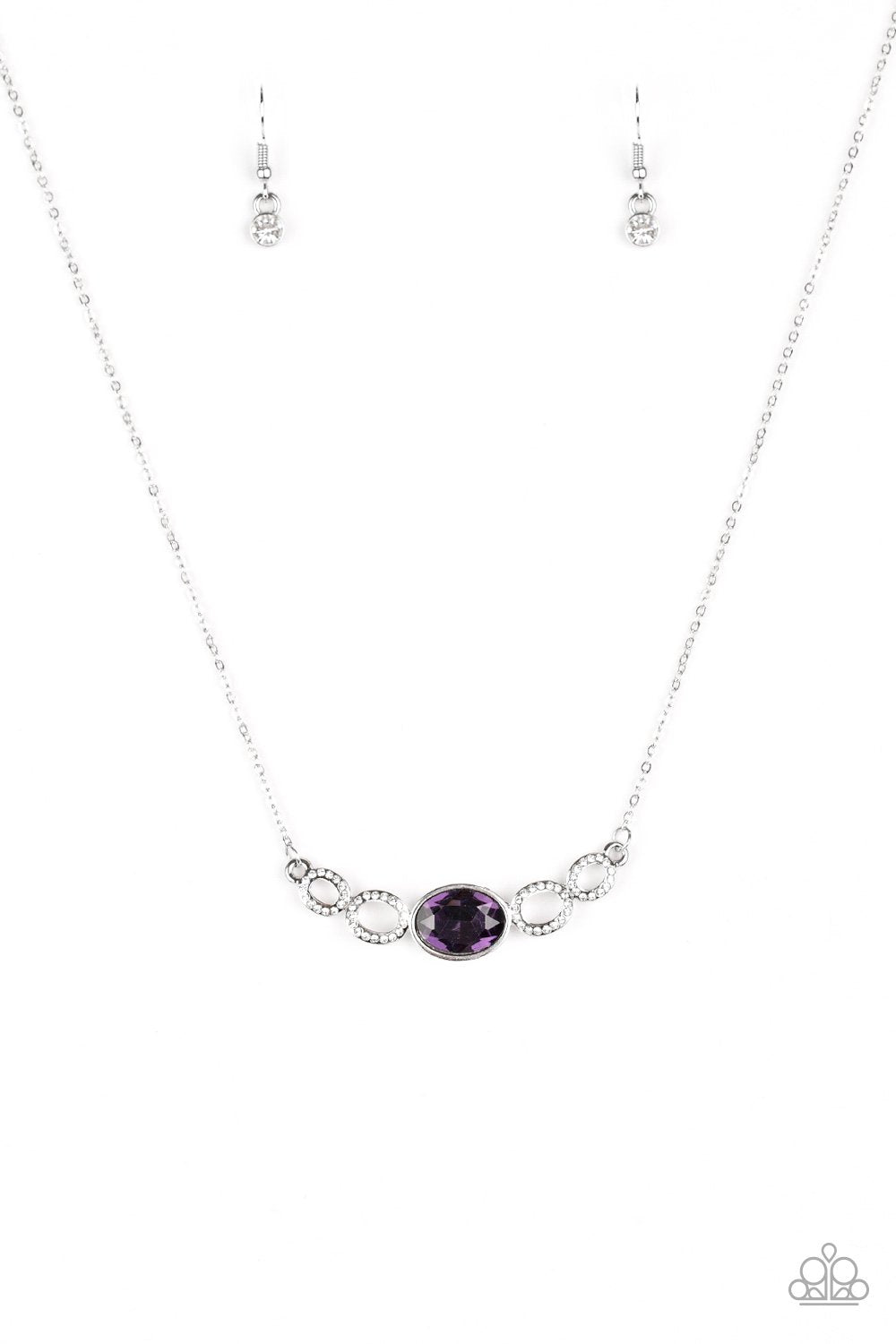 Paparazzi Necklace ~ Cheers To Sparkle - Purple