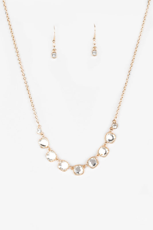 Paparazzi Necklace ~ Deluxe Luxe - Gold