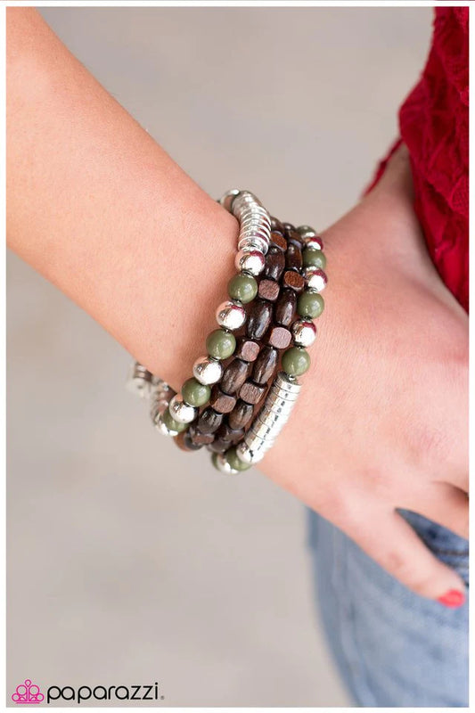 Paparazzi Bracelet ~ All in the Wrist - Green