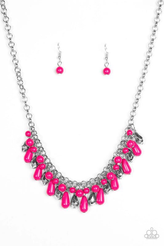 Paparazzi Necklace ~ Coastal Cabanas - Pink