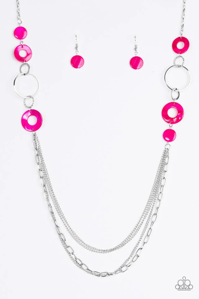 Collar Paparazzi ~ Atardeceres tropicales - Rosa