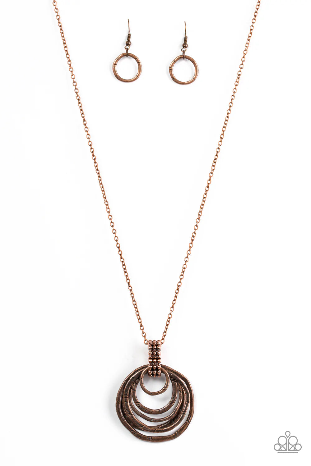 Paparazzi Necklace ~ Rippling Relic - Copper