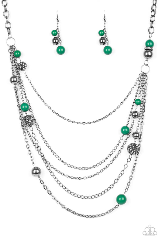 Paparazzi Necklace ~ Radiant Renegade - Green