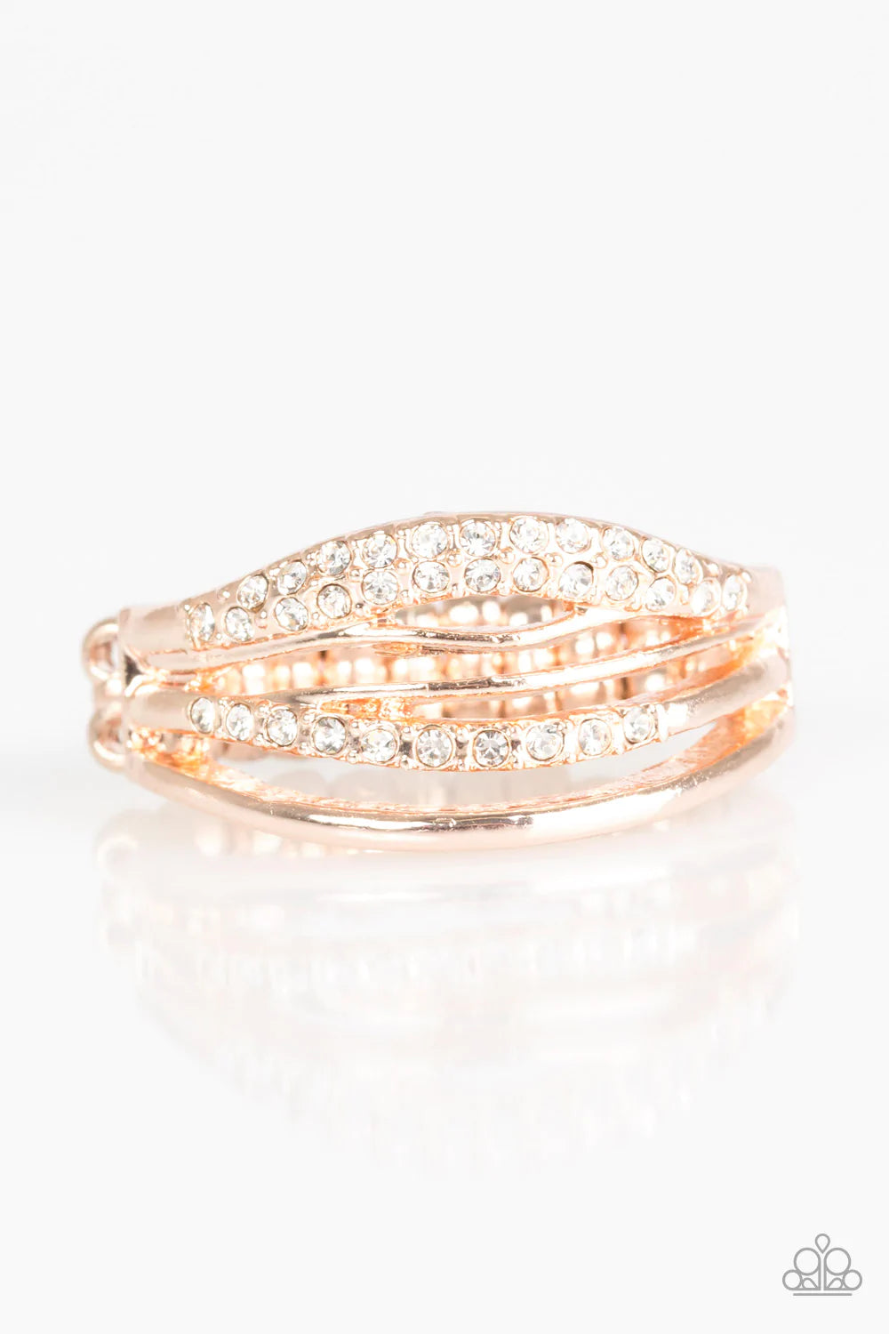 Anillo Paparazzi ~ Bank On It - Oro rosa