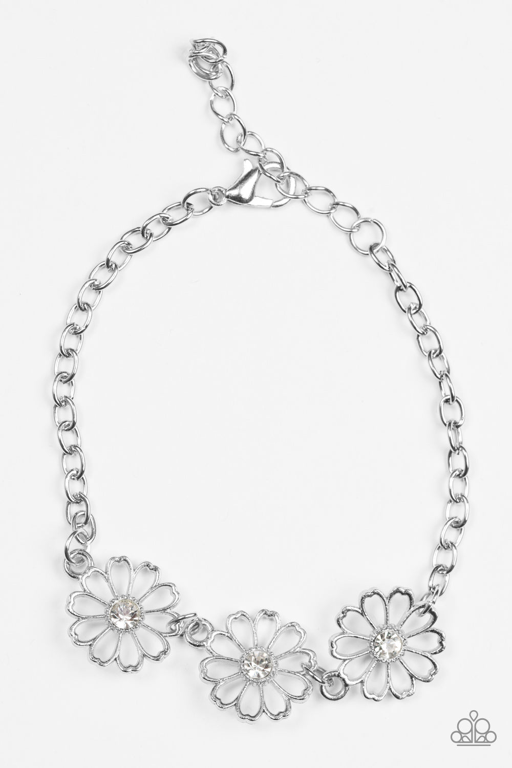 Paparazzi Bracelet ~ Dancing Daffodils - White