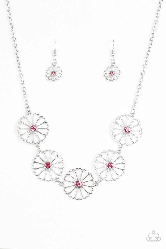 Paparazzi Necklace ~ Daffodil Gardens - Pink